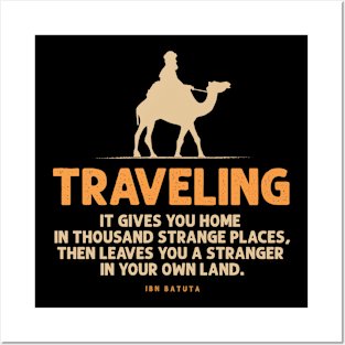 Traveling lover - traveling quote Posters and Art